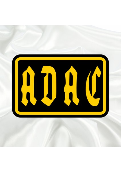 ADAC Otomobil Kulübü Pleksi Panjur Arması - 2 I Universal Vidalı Oto Panjur Süsü I Araba Panjur Süsü