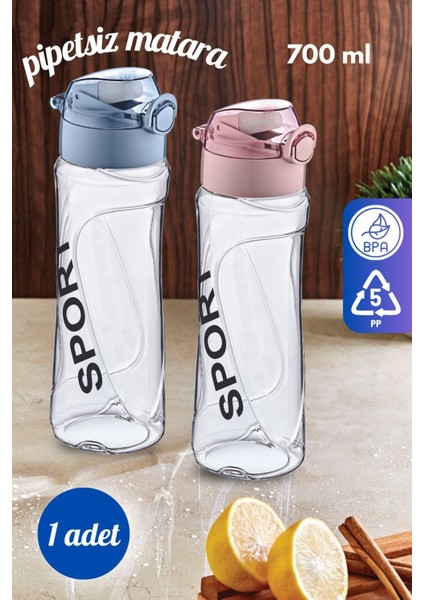 Kahverengi 700ML Sızdırmaz Sporcu Su Şişesi, Okul ve Spor Için Uygun