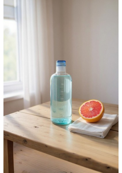 Renkli Cam Su Şişesi, Spor ve Kamp Için 700 Ml, Şık ve Hafif Tasarım fiyatları