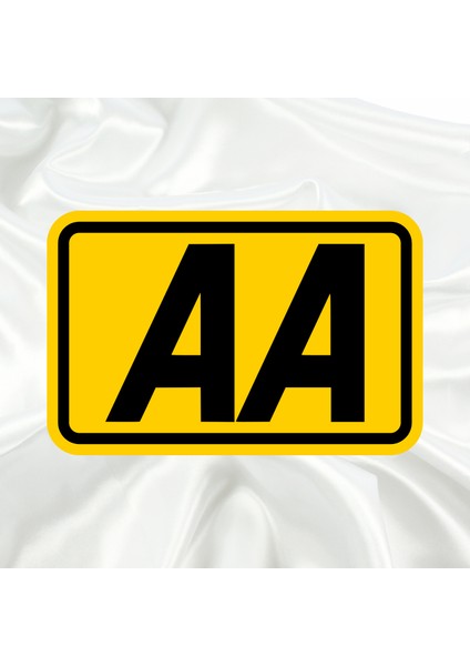 AA Otomobil Kulübü Pleksi Panjur Arması - 1 I Universal Vidalı Oto Panjur Süsü I Araba Panjur Süsü