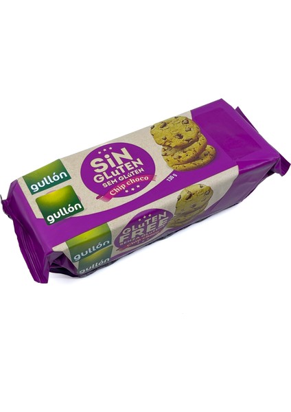 Glutensiz ve Şeker Ilavesiz Damla Çikolata Parçacıklı Bisküvi 130 gr