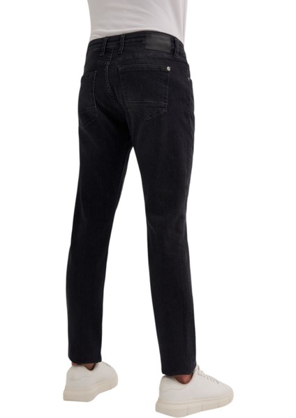 Erkek Taşlı Siyah Dar Kesim Denim Pantolon fırsatları