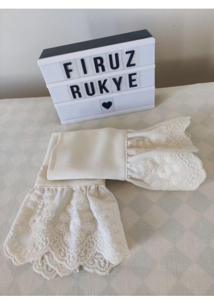 Beyaz Tüllü Uzatıcı Seyyar Manşet Kolluk, Şık ve Kullanışlı Aksesuar fırsatları
