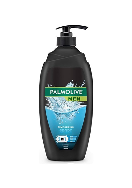 Men Sport 3'ü 1 Arada Duş Jeli & Şampuan – Yüz, Vücut ve Saç Temizliği –750 ml