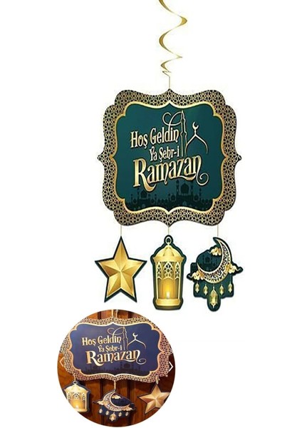 Renkli Bayram Süsü, Ramazan Temalı Dekoratif Tavan Asması modelleri