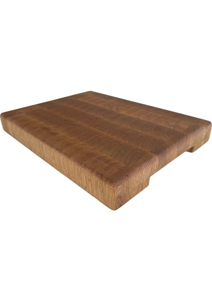 El Yapımı-End Grain Meşe Ağacı Profesyonel Kesme Doğrama Tahtası – 28X36X4 cm |dayanıklı-Şık Tasarım indirimleri