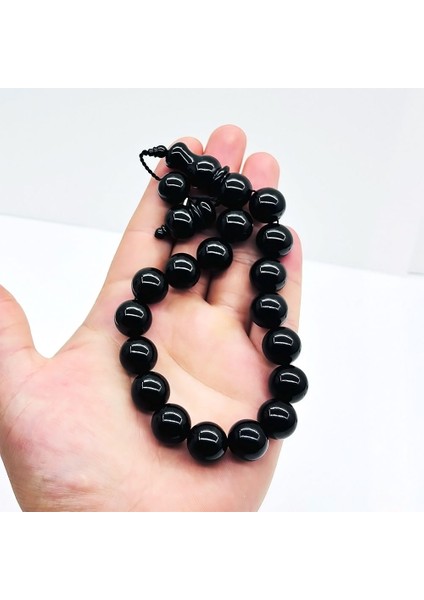 15 x 15 mm Kumpaslı Efe Maskot Erzurum Oltu Taşı Tesbih modelleri