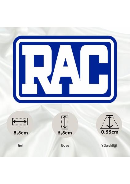 RAC Otomobil Kulübü Pleksi Panjur Arması - 1 I Universal Vidalı Oto Panjur Süsü I Araba Panjur Süsü fiyatları