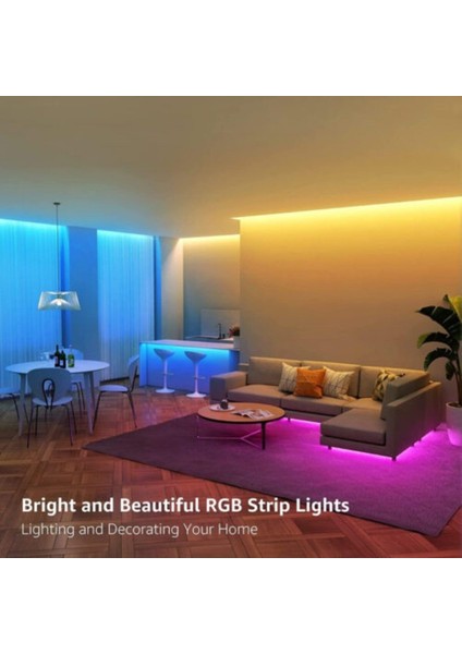 2.5 Metre 20 Renk Rf Kumandalı Renk Değiştiren Rgb Şerit LED Işık Seti SB-6545 indirimleri