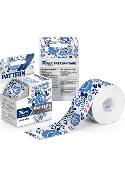 Mavi Gzhel Desenli Kinezyo Bant 5 cm x 5 M