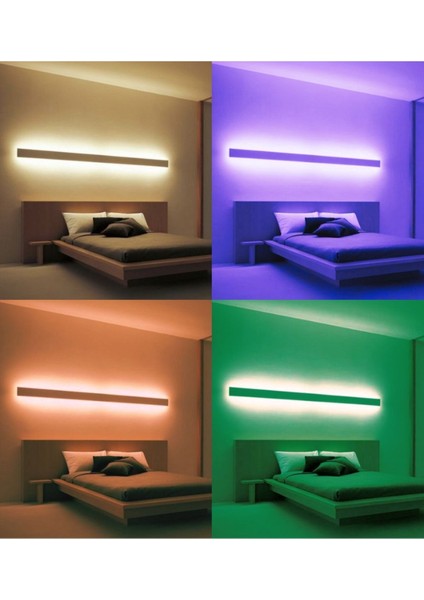 1 Metre Şeffaf Rgb 16 Renk Kumandalı Çubuk Şerit LED Renk Değiştiren LED Işık SB-6540 fırsatları