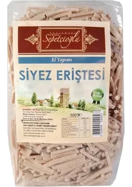 Kastamonu Siyez Eriştesi 500G