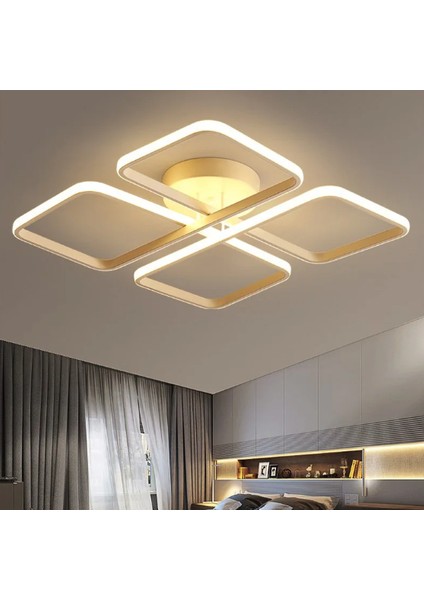 Antrasit Yonca 60X60CM 3000K Işık Rengi, Kuamndalı LED Tavan Lambası,oval Avize,modern Aydınlatma,dekoratif Işık fiyatları
