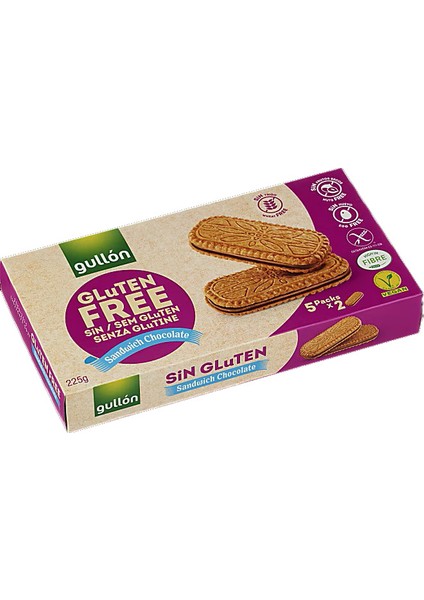 Çikolata Aroma Dolgulu Glutensiz Sandviç Bisküvi 225 gr fiyatları