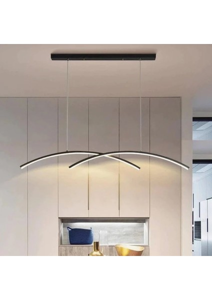 Antrasit 120CM Sarkıt LED Avize, 3000K Işık, Kumandalı, Modern Sarkıt, LED Lamba, Dekoratif Avize fiyatları