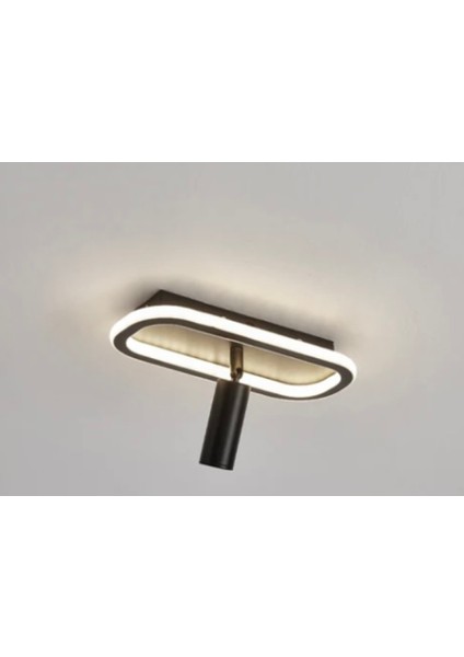 Siyah Spotlu Oval 40X16CM 3000K Işık Rengi, Kuamndalı LED Tavan Lambası,oval Avize,modern Aydınlatma,dekoratif Işık fiyatları