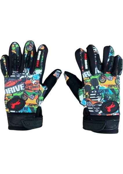 Motosiklet Çocuk Eldiveni Tpr Velcro Kids Motor Eldiven Drive