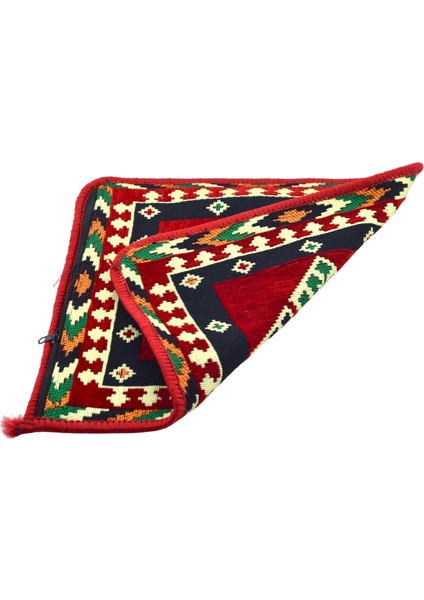 Dekoratif Otantik Çift Taraflı Fermuarlı Kilim Şark Köşesi Minder Kılıfı (40CMX41CM) Mod6 modelleri