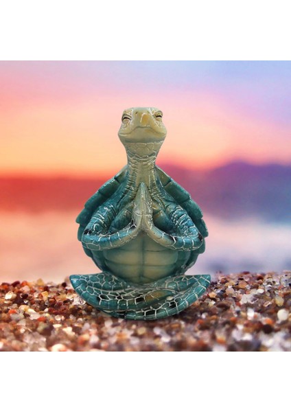 Luxıxı 10CM Reçine Dekorasyon Süsleme Meditasyon Deniz Kaplumbağası Meditasyon Deniz Kaplumbağası Hayvan Heykeli Dekorasyon Süsleme Reçine El Sanatları (Yurt Dışından) fırsatları