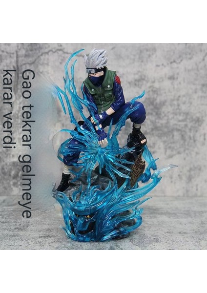 Naruto Figürü On Yıllık Hundred Ninja Kakashi Chidori Mavi Anime Modeli (Yurt Dışından)