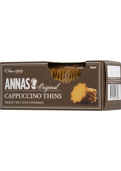 Annas Orginal Cappuccino Thins Kahveli Bisküvi-Kurabiye 150 G