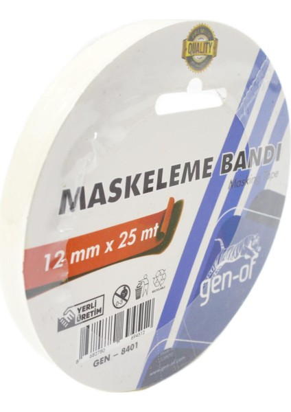 Maskeleme Bandı 12X25 M (GEN-8401) fiyatları