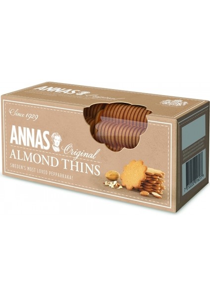 Annas Orginal Almond Thins Bademli Bisküvi-Kurabiye 150 gr