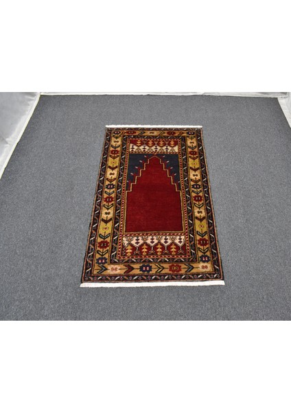 El Dokuma Seccade Mihraplı Namazlık Niğde Maden Çamardı Yün Halı 5928 fiyatları