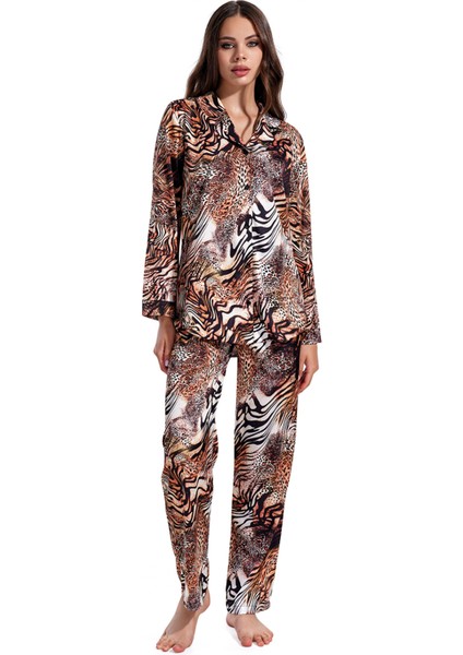 Lüks Kutulu Saten Pijama Takımı – Dantel Kollu, Uzun Kollu, Kore Ipeği Dokulu, Çeyizlik Hediye Seçeneği