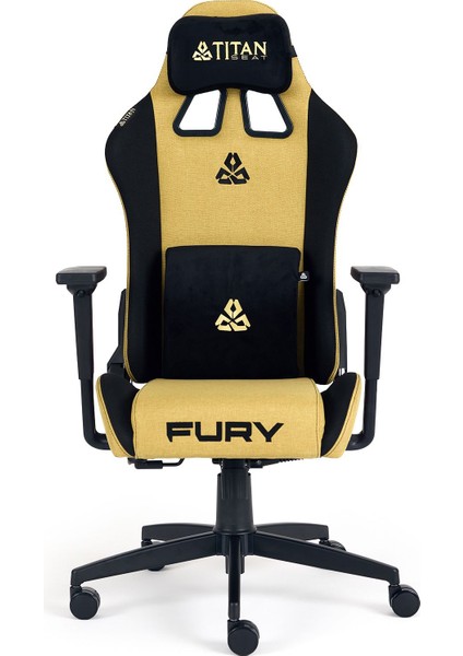 Fury Mustard Kumaş Oyuncu Koltuğu