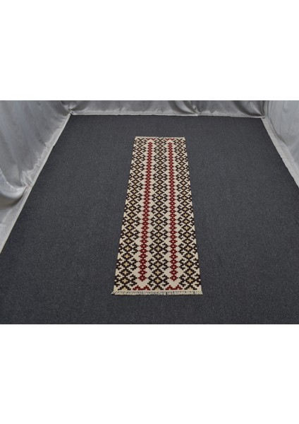Yeni El Dokuma Otantik Ince Balıkesir Yörük Mini Yolluk Yün Kilim 5925 fiyatları