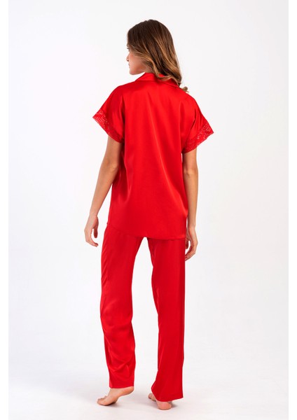 Premium Saten Çeyizlik Kadın Pijama Takımı – Kore Ipeği Dokusu, Dantel Detaylı, Hediye Kutulu fırsatları