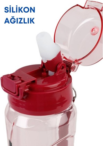 Şeffaf Pipetli Spor Matara 750 Ml, Ofis ve Okul Için, Sağlıklı ve Hafif Tasarım modelleri