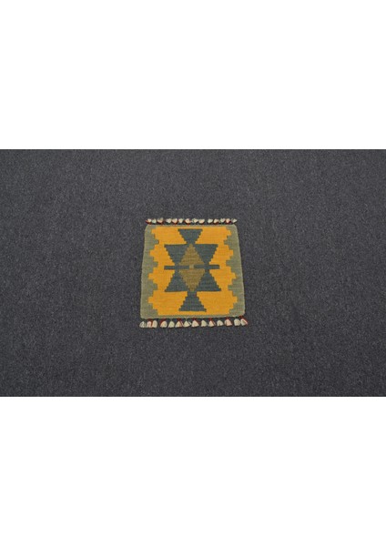 Yeni El Dokuma Kare Köşe Sandalye Minderi Pınarbaşı Kayseri Yün Kilim 5940 fiyatları
