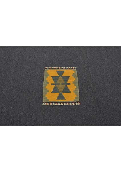 Yeni El Dokuma Kare Köşe Sandalye Minderi Pınarbaşı Kayseri Yün Kilim 5940 fırsatları