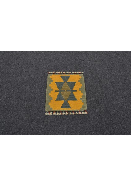 Yeni El Dokuma Kare Köşe Sandalye Minderi Pınarbaşı Kayseri Yün Kilim 5940 indirimleri