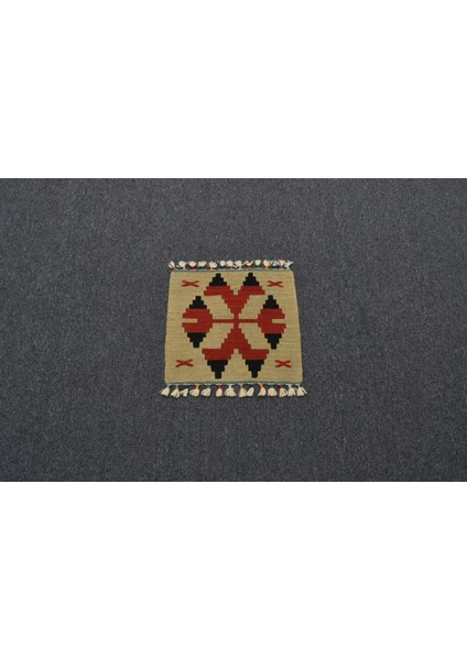Yeni El Dokuma Kare Köşe Sandalye Minderi Pınarbaşı Kayseri Yün Kilim 5943 fiyatları