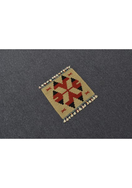 Yeni El Dokuma Kare Köşe Sandalye Minderi Pınarbaşı Kayseri Yün Kilim 5943 indirimleri