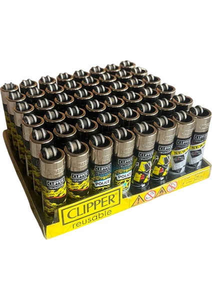 Clipper Pocket Crimes Taşlı Çakmak 48 Adet 2800