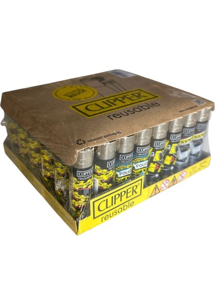 Clipper Pocket Crimes Taşlı Çakmak 48 Adet 2800 modelleri