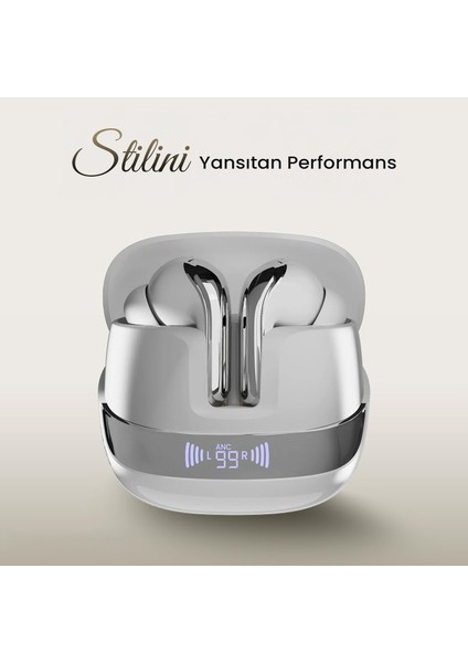 Twx Soundcraft Anc Enc Gürültü Engelleme Özellikli Dijital LED Ekranlı Bluetooth 5.4 Tws Kablosuz Kulak Içi Kulaklık fiyatları
