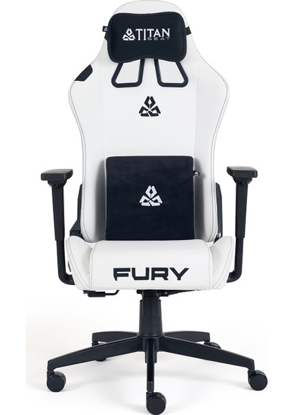 Fury Leather White Oyuncu Koltuğu