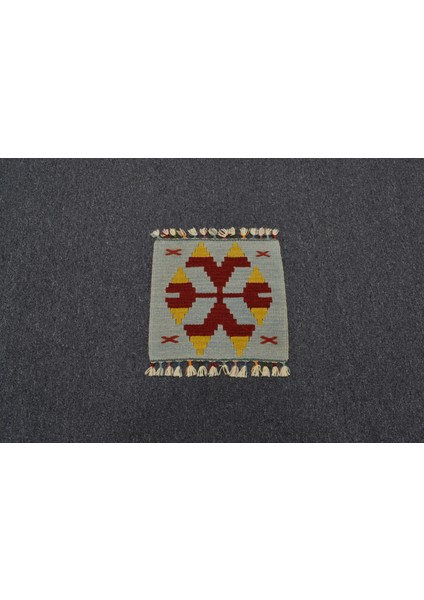 Yeni El Dokuma Kare Köşe Sandalye Minderi Pınarbaşı Kayseri Yün Kilim 5937 fiyatları