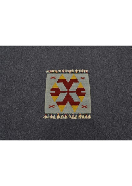 Yeni El Dokuma Kare Köşe Sandalye Minderi Pınarbaşı Kayseri Yün Kilim 5937 fırsatları