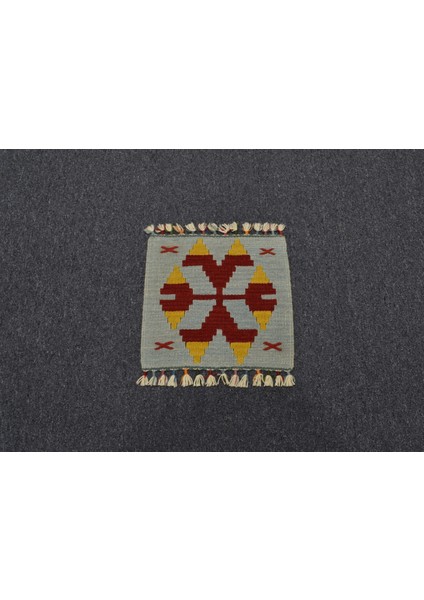 Yeni El Dokuma Kare Köşe Sandalye Minderi Pınarbaşı Kayseri Yün Kilim 5937 indirimleri