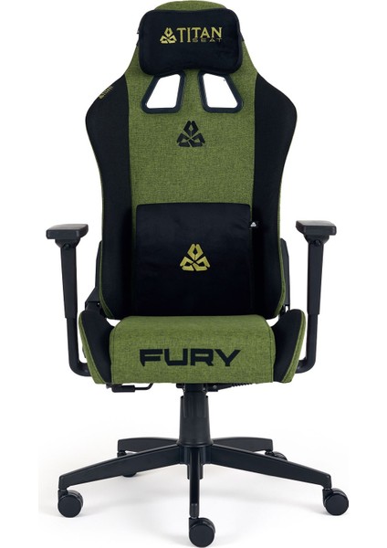 Fury Green Kumaş Oyuncu Koltuğu