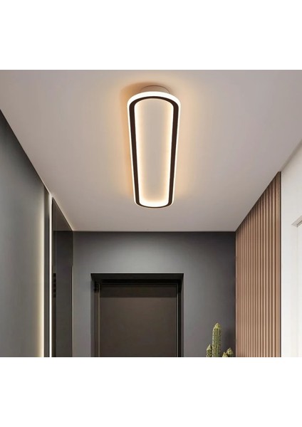 Siyah Oval 60X16CM 3000K Işık Rengi, Kumandalı LED Tavan Lambası,oval Avize,modern Aydınlatma,dekoratif Işık fiyatları