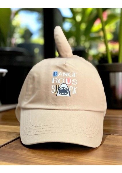 1/3 Yaş Dangerous Shark Erkek Çocuk Kep (48-50 Cm) Bej