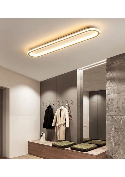 Gold Oval 60X16CM 3000K Işık Rengi, Kumandalı LED Tavan Lambası,oval Avize,modern Aydınlatma,dekoratif Işık fiyatları