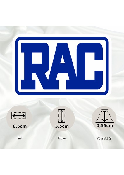 RAC Otomobil Kulübü Pleksi Panjur Arması - 2 I Universal Vidalı Oto Panjur Süsü I Araba Panjur Süsü fiyatları